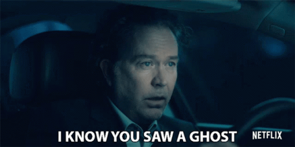 You Saw A Ghost GIF