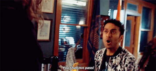 You Shall Not Pass Intense Scream GIF