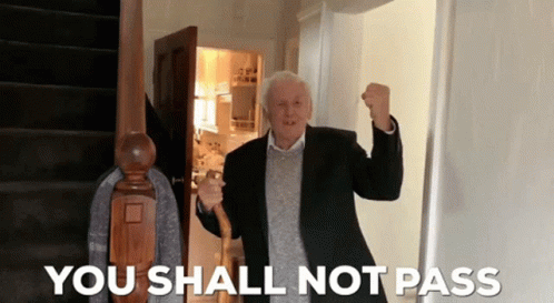 You Shall Not Pass Anthony Hopkins GIF