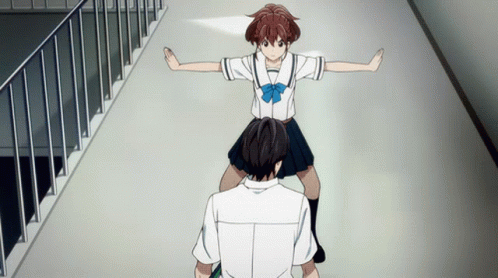 You Shall Not Pass Akiho Senomiya Anime GIF