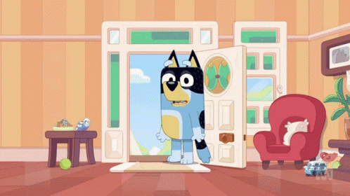 You Shall Not Pass Bluey Bandit Animation GIF