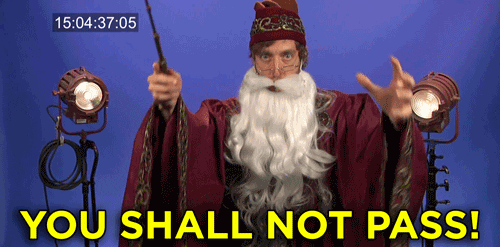 You Shall Not Pass Gandalf Digital Animation GIF