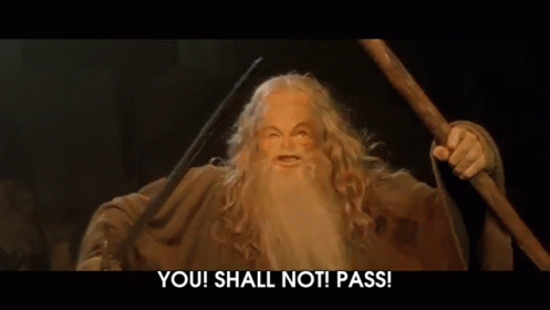 You Shall Not Pass Gandalf Funny Face Swap GIF