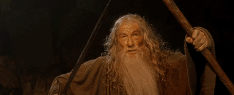 You Shall Not Pass Gandalf Magic Meme GIF