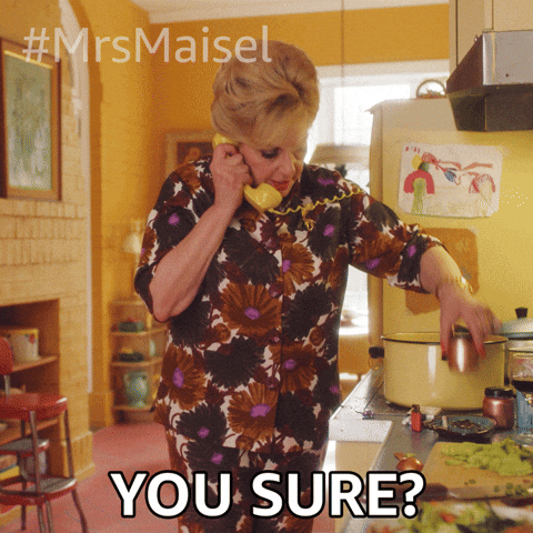 You Sure About That Caroline Aaron Mrs Maisel GIF