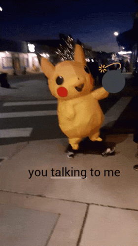 Pikachu Asking Are You Talking To Me GIF