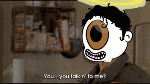 Eye Ball Asking You Talking To Me GIF