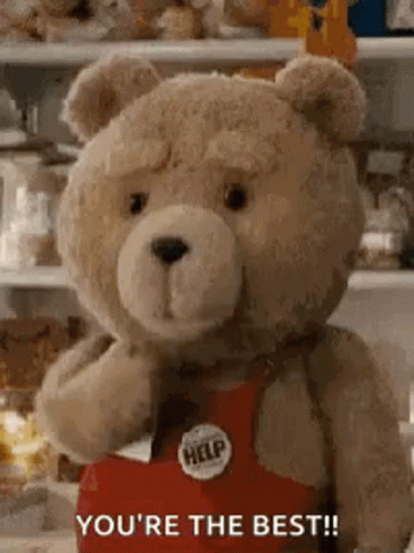 You The Best Bear Blowing Kiss GIF