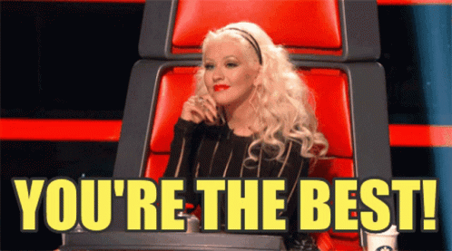 Christina Aguilera Compliments You The Best To Performer GIF