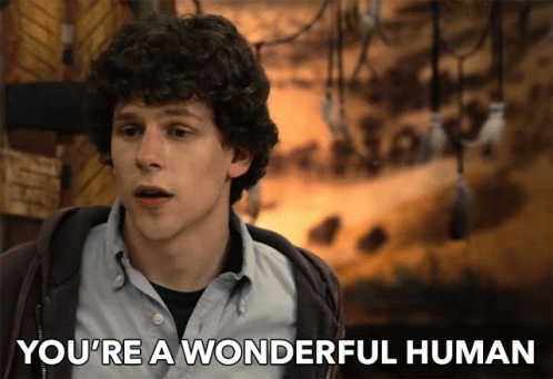 Jesse Eisenberg Meant You The Best Human GIF