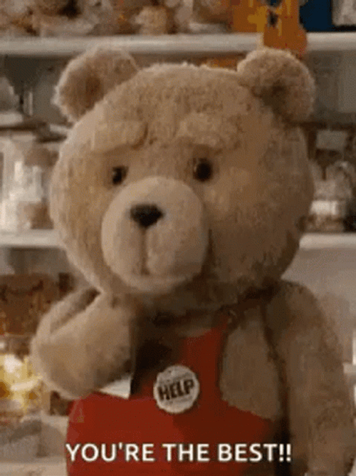 You The Best Bear Blowing Kiss GIF