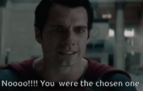 You Were The Chosen One Emotional Superman GIF