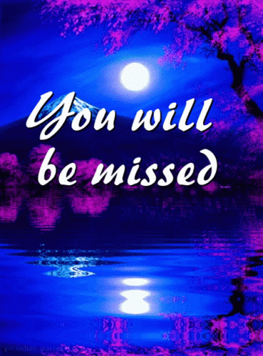 You Will Be Missed Moon Water Reflection GIF