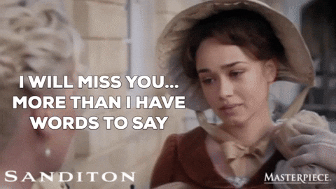You Will Be Missed Sanditon Charlotte Heywood GIF