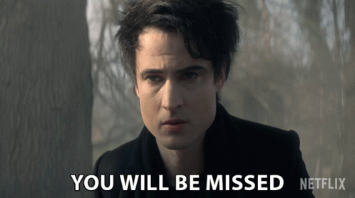 You Will Be Missed Tom Sturridge The Sandman GIF