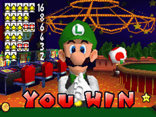 You Win New Soper Mario Bros GIF