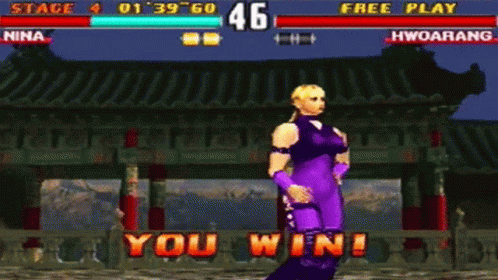 You Win Tekken Nina Williams GIF