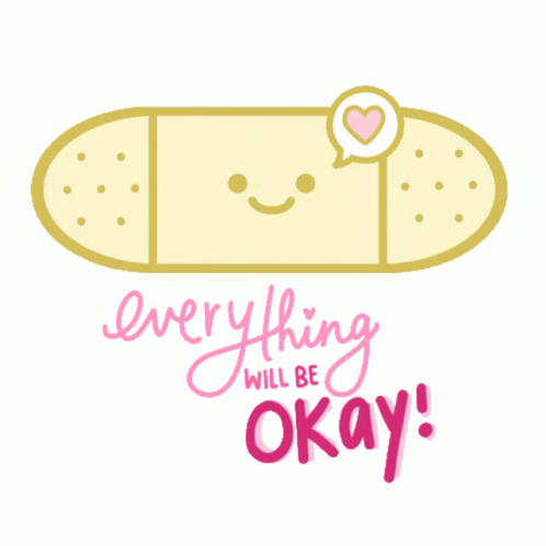 Youll Be Fine Bandage Cartoon GIF