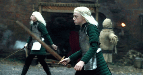 Young Aemond Targaryen Training GIF