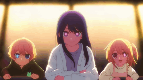 Young Aquamarine Ruby And Ai Hoshino GIF