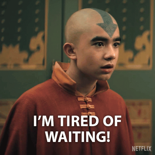 Young Bald Boy Says I'm Tired of Waiting