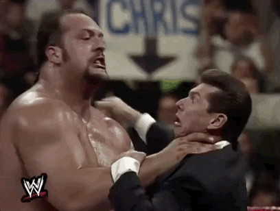 Young Big Show Chokeslam Vince Mcmahon GIF