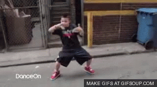 Young Boy Dancing On Street Dance On GIF