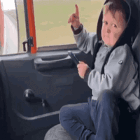 Young Boy Giving Middle Finger GIF
