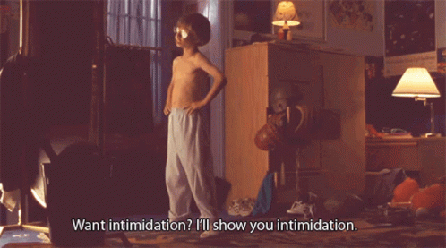 Young Boy In Messy Room Want Intimidation I'll Show You Intimidation GIF