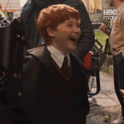 Young Boy In Suit And Tie Laughing HBO Max GIF
