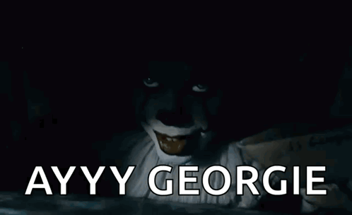 Young Boy in Yellow Raincoat Saying Ayyy Georgie