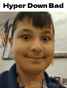 Young Boy Making Funny Face Hyper Down Bad