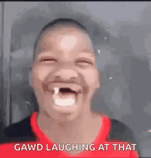 Young Boy Missing Tooth Laughing