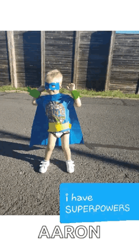Young Boy Superhero Aaron