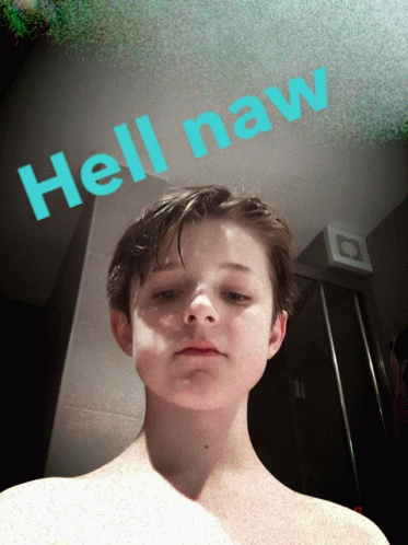 Young Boy Taking Selfie Saying Hell Naw GIF