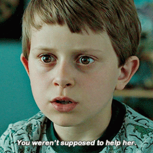 Young Boy You Weren't Supposed To Help Her GIF