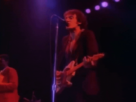 Young Bruce Springsteen Pointing His Finger GIF