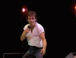 Young Bruce Springsteen Singing And Dancing GIF