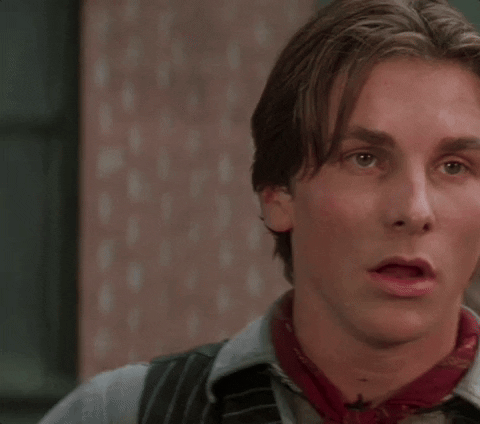 Young Christian Bale In Newsies Movie GIF
