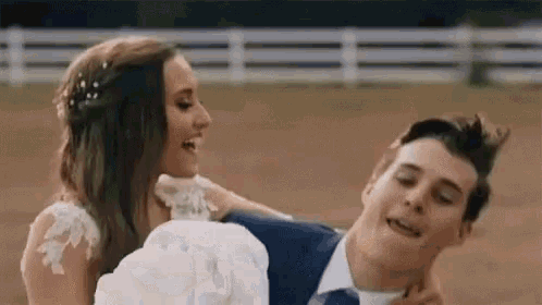 Young Couple Marriage Husband Carrying His Wife GIF