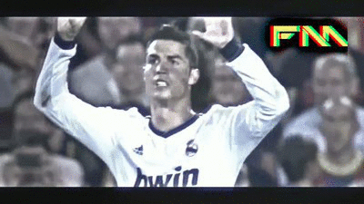 Young Cristiano Ronaldo Gray Screen GIF