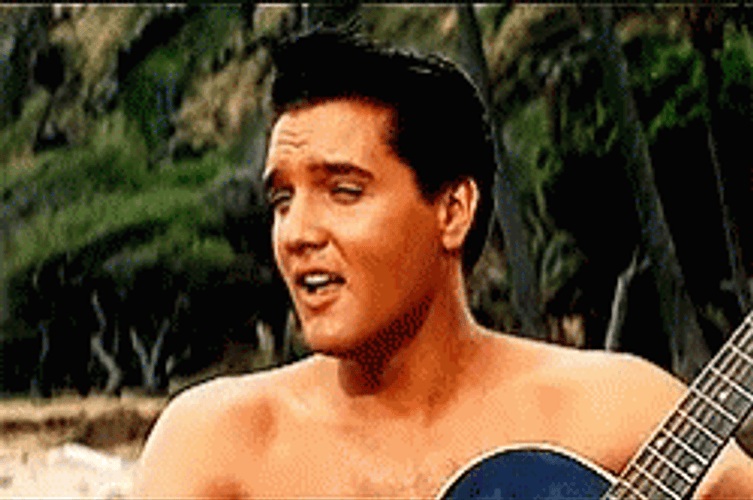 Young Elvis Presley In Hawaii GIF