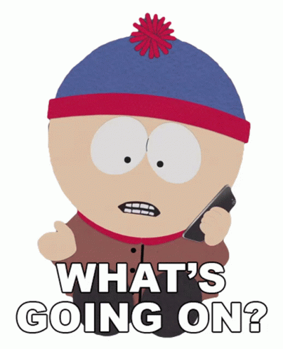 Young Eric Cartman On Phone Whats Going On GIF