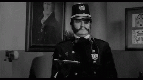 Young Frankenstein Kenneth Mars As Inspector Kemp GIF