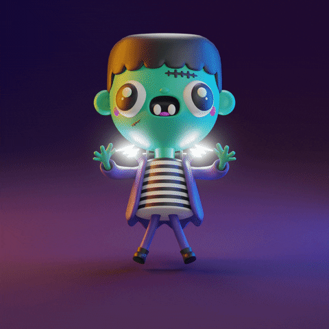 Young Frankenstein Monster Dancing Animation GIF