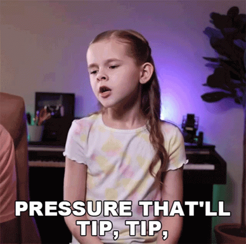 Young Girl Says Pressure That'll Tip Tip GIF