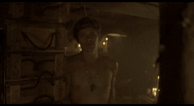 Young Handsome Willem Dafoe Smoking GIF