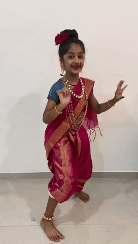 Young Indian Girl Dancing GIF
