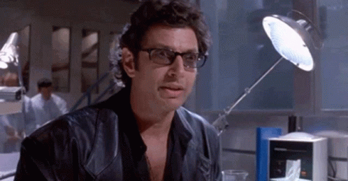 Young Jeff Goldblum Well There It Is GIF