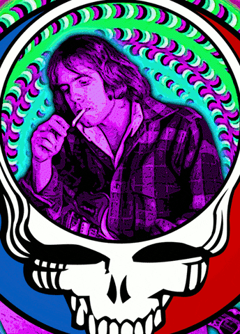 Young Jerry Garcia Smoking GIF